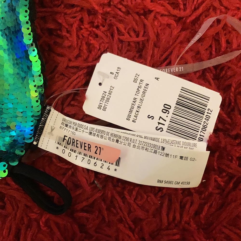 Mermaid Triangle bikini Top Small - Picture 3 of 7